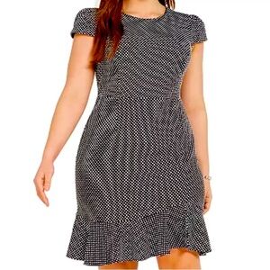 New Without Tags, Betsey Johnson Black and White Polka Dot Dress
